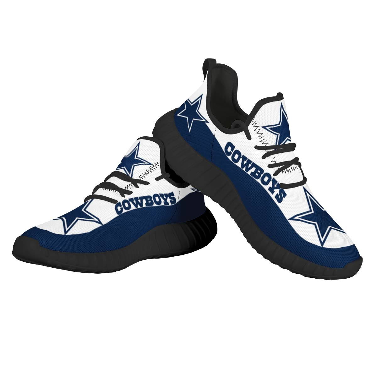 Women's NFL Dallas Cowboys Mesh Knit Sneakers/Shoes 024
